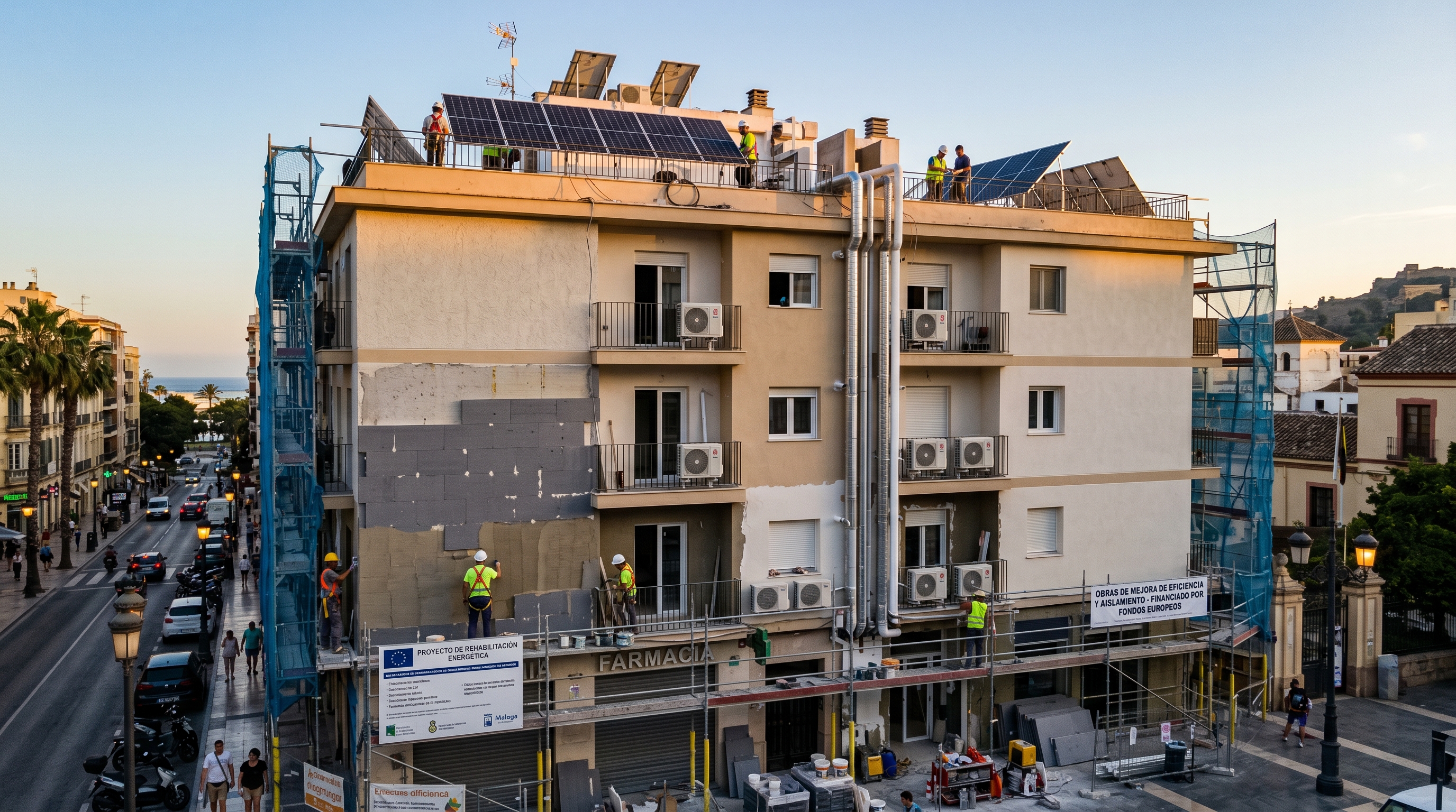 Rehabilitación energética en edificio de costa, Málaga