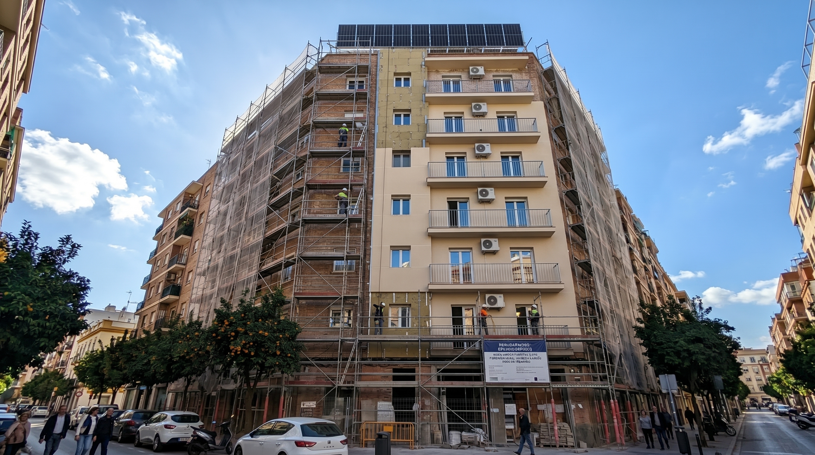 Rehabilitación energética en bloque residencial de Sevilla